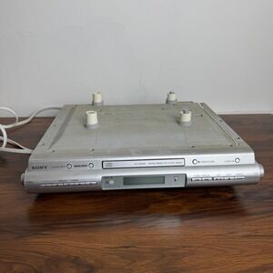 Sony‎ ICF-CDK50 Alarm Clock Radio CD Player AM/FM Tested Working Silver